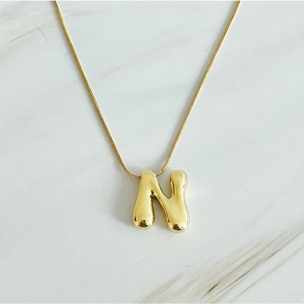 Ellison+Young Balloon Letter Initial Necklace