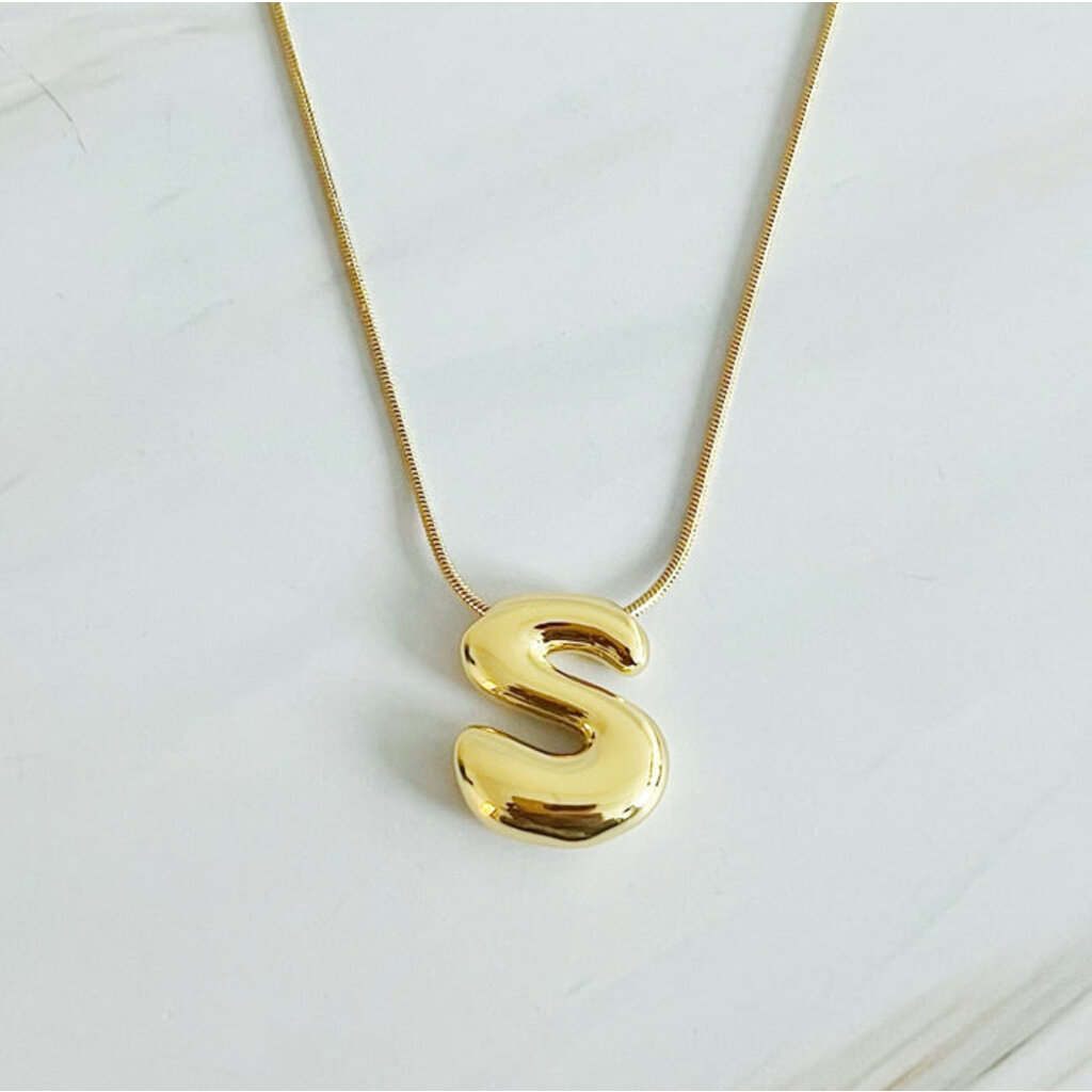 Ellison+Young Balloon Letter Initial Necklace