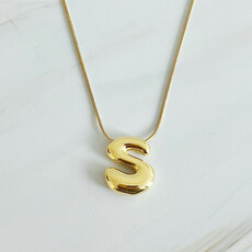 Ellison+Young Balloon Letter Initial Necklace