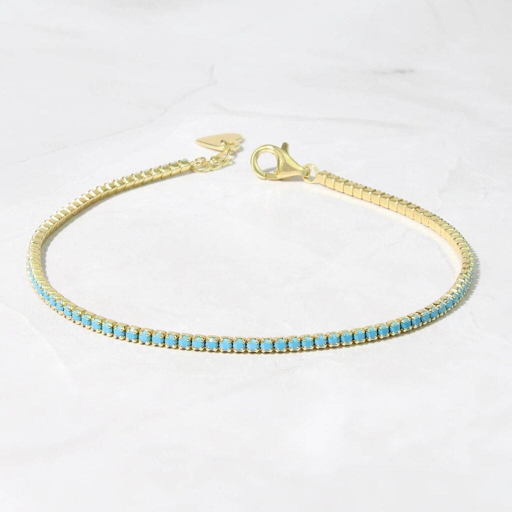Sami Jewels Turquoise Tennis Bracelet