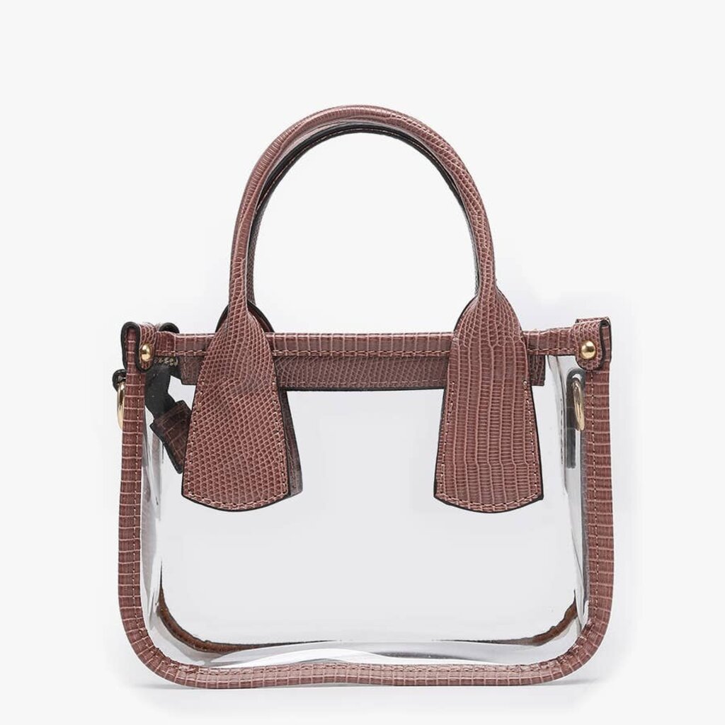 Jen Co. Stacey Clear Satchel w Inner Bag
