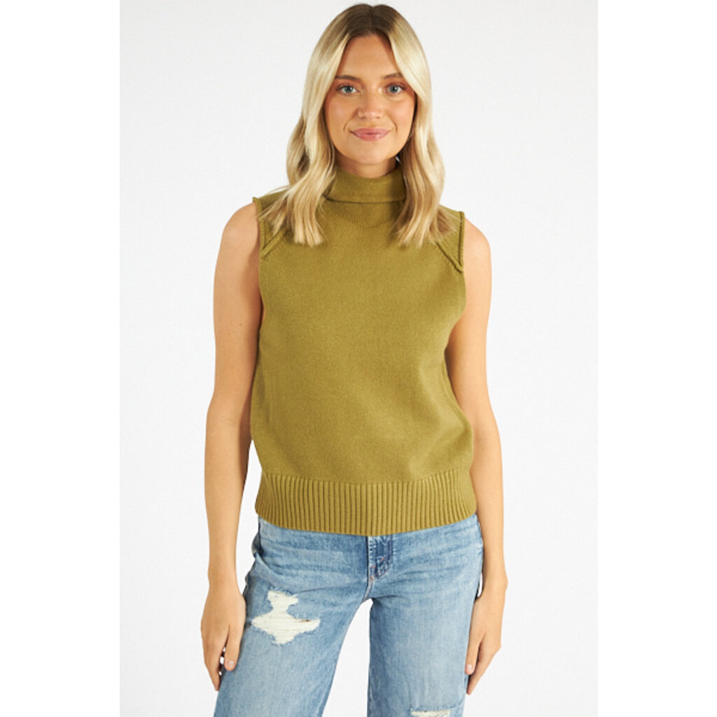 Deluc Penstemon Knit Turtleneck Vest