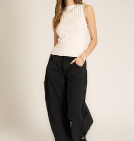 Project Social T Chasing You Funnel Neck Rib Tank