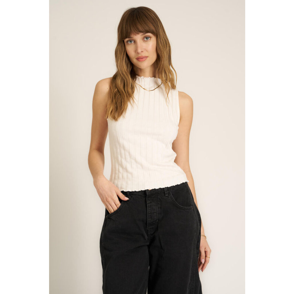 Project Social T Chasing You Funnel Neck Rib Tank
