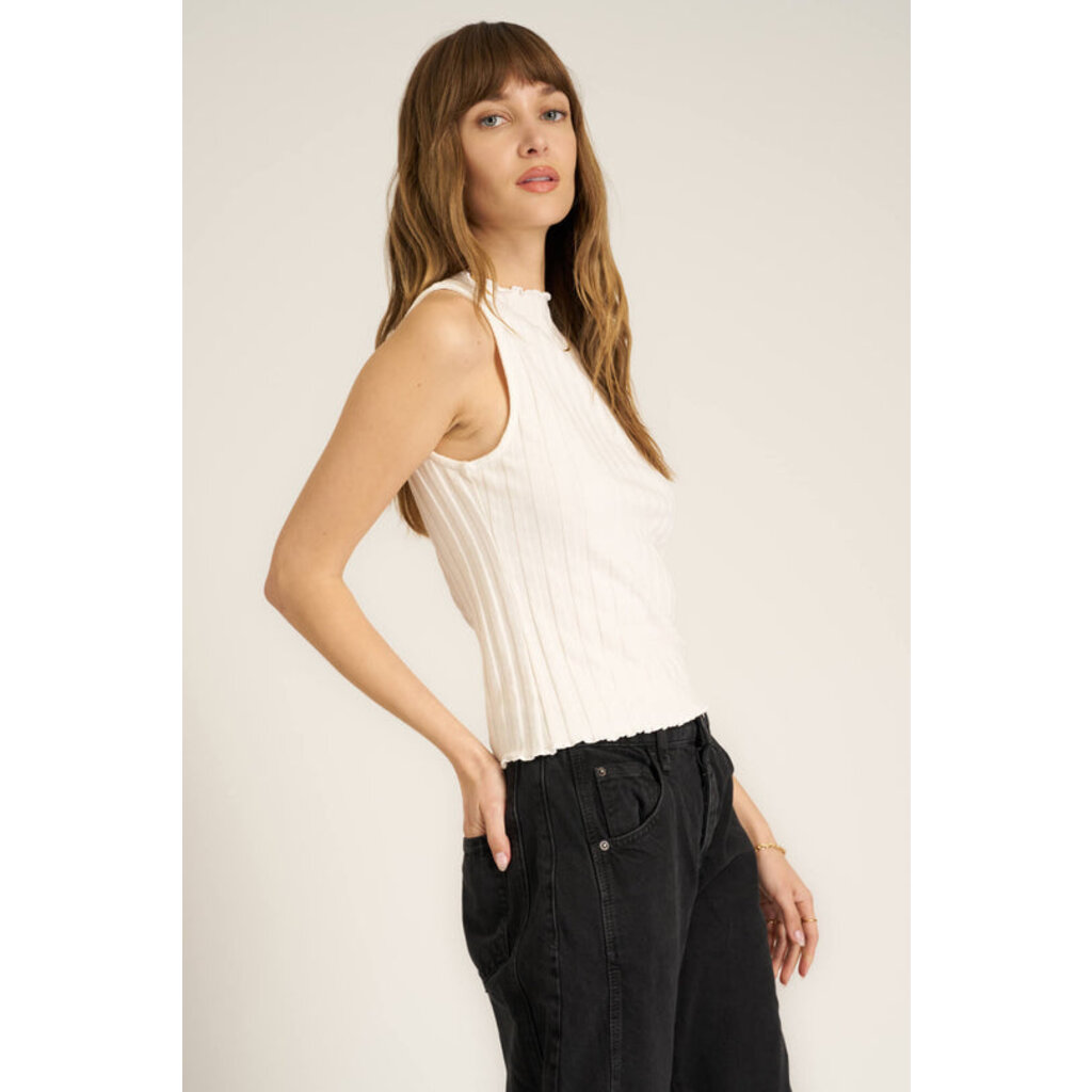 Project Social T Chasing You Funnel Neck Rib Tank
