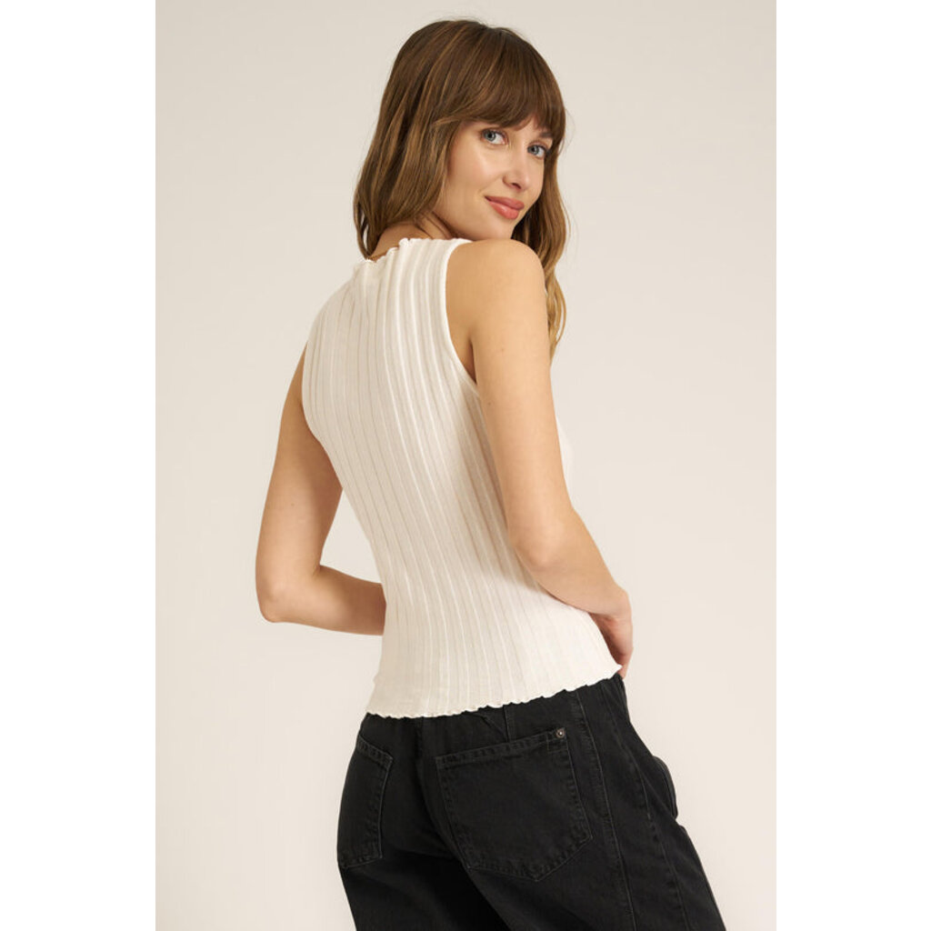 Project Social T Chasing You Funnel Neck Rib Tank