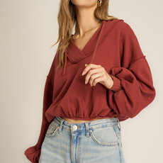 Project Social T Samson Bubble V-Neck Hoodie