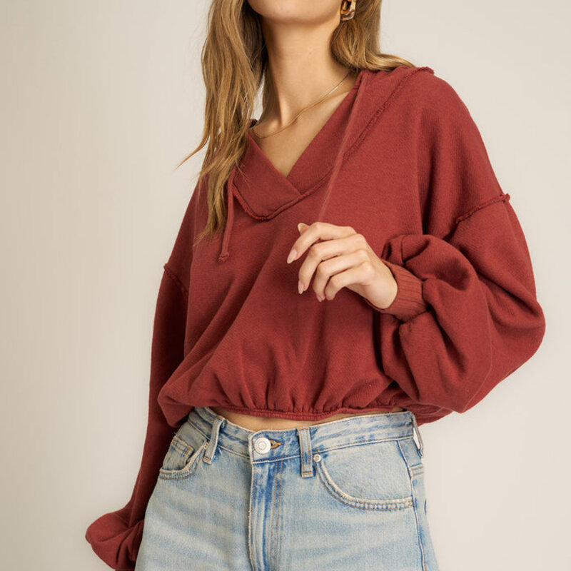 Project Social T Samson Bubble V-Neck Hoodie