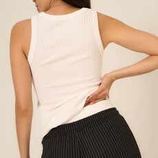 Project Social T Cooper White Sweater Rib Tank