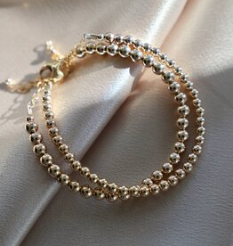Katie Waltman Jewelry Gold Filled Beaded Bracelet 5MM
