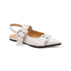 Mars Sky Shoes Buckle Strap Slingback Flats