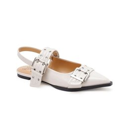 Mars Sky Shoes Buckle Strap Slingback Flats
