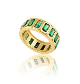 Sahira Peyton Emerald Band Ring