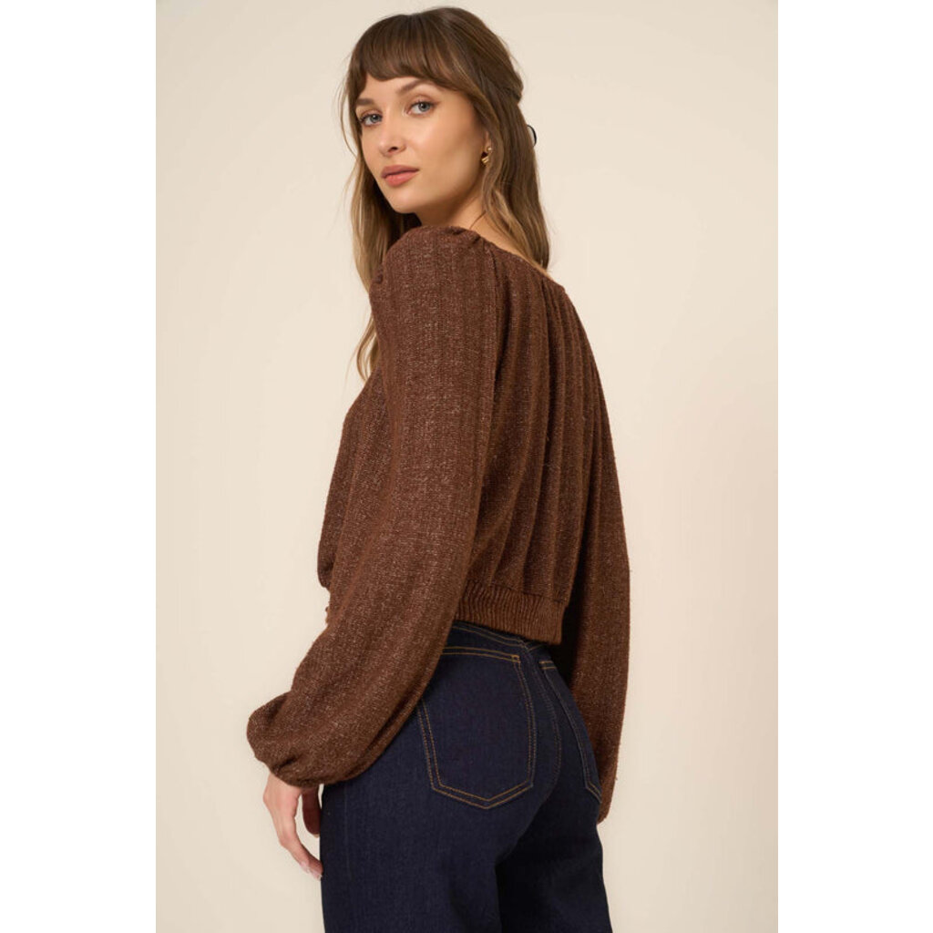 Project Social T Textured Button Front Cardi