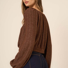 Project Social T Textured Button Front Cardi