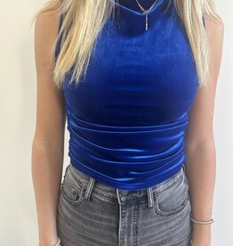 Project Social T Ruched Side Velvet Tank