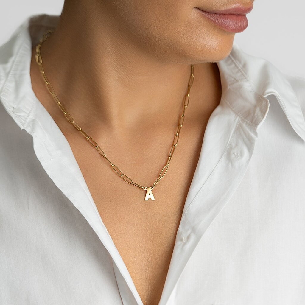 Adornia 14K Gold Plated Initial Necklace