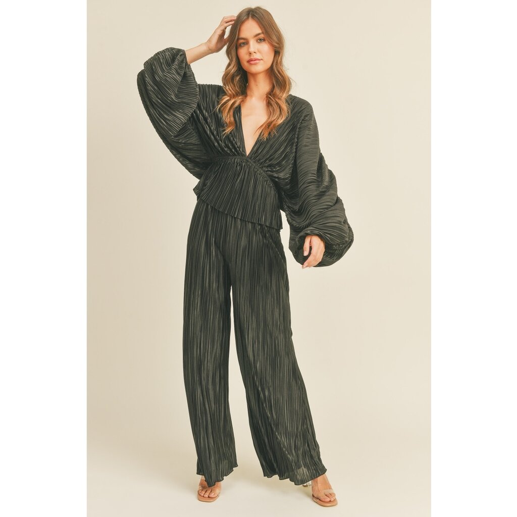 Miou Muse Wrinkle Detailed VNeck