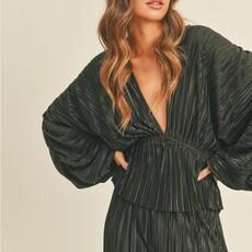 Miou Muse Wrinkle Detailed VNeck