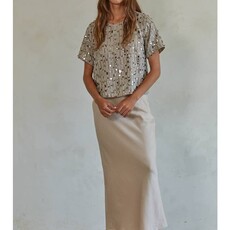By Together Gala Satin Maxi Skirt
