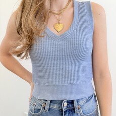 Project Social T Milan Rib Sweater Tank Vest