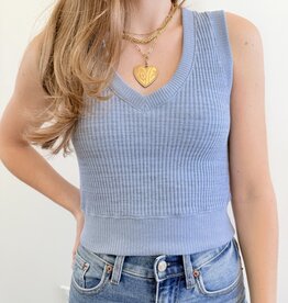 Project Social T Milan Rib Sweater Tank Vest