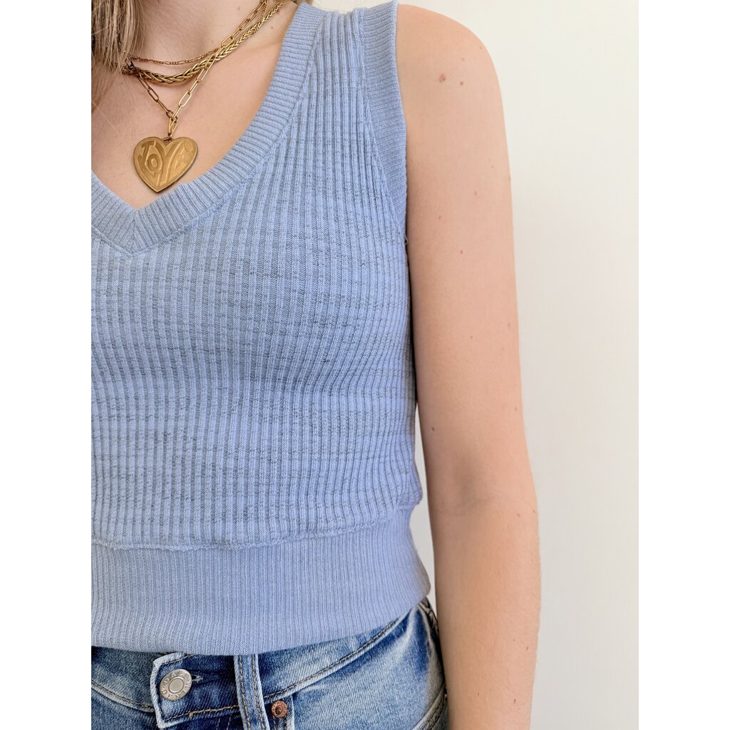 Project Social T Milan Rib Sweater Tank Vest