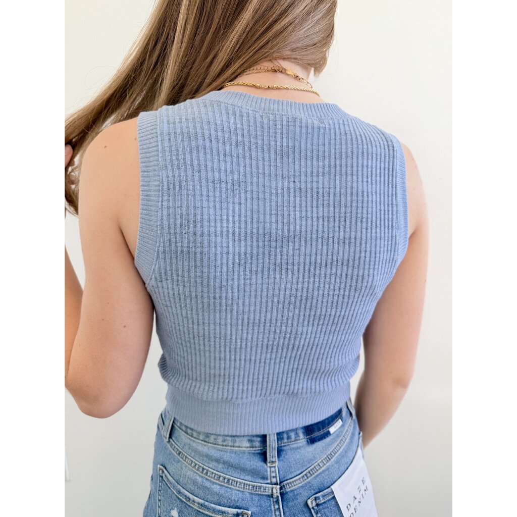 Project Social T Milan Rib Sweater Tank Vest