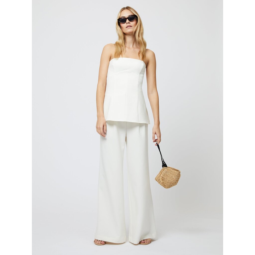 French Connection Azra Twill Strapless Top