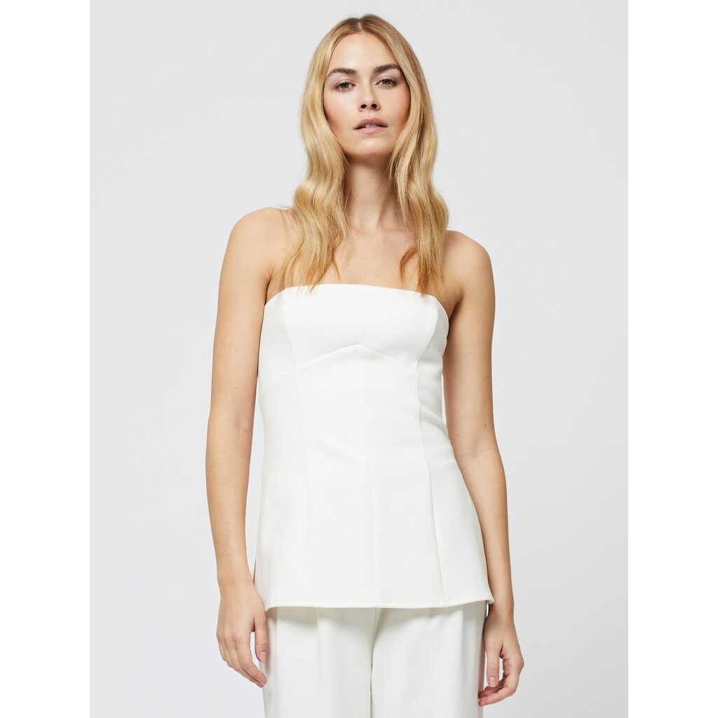 French Connection Azra Twill Strapless Top