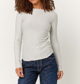Project Social T Zinnia Striped Boatneck Longsleeve