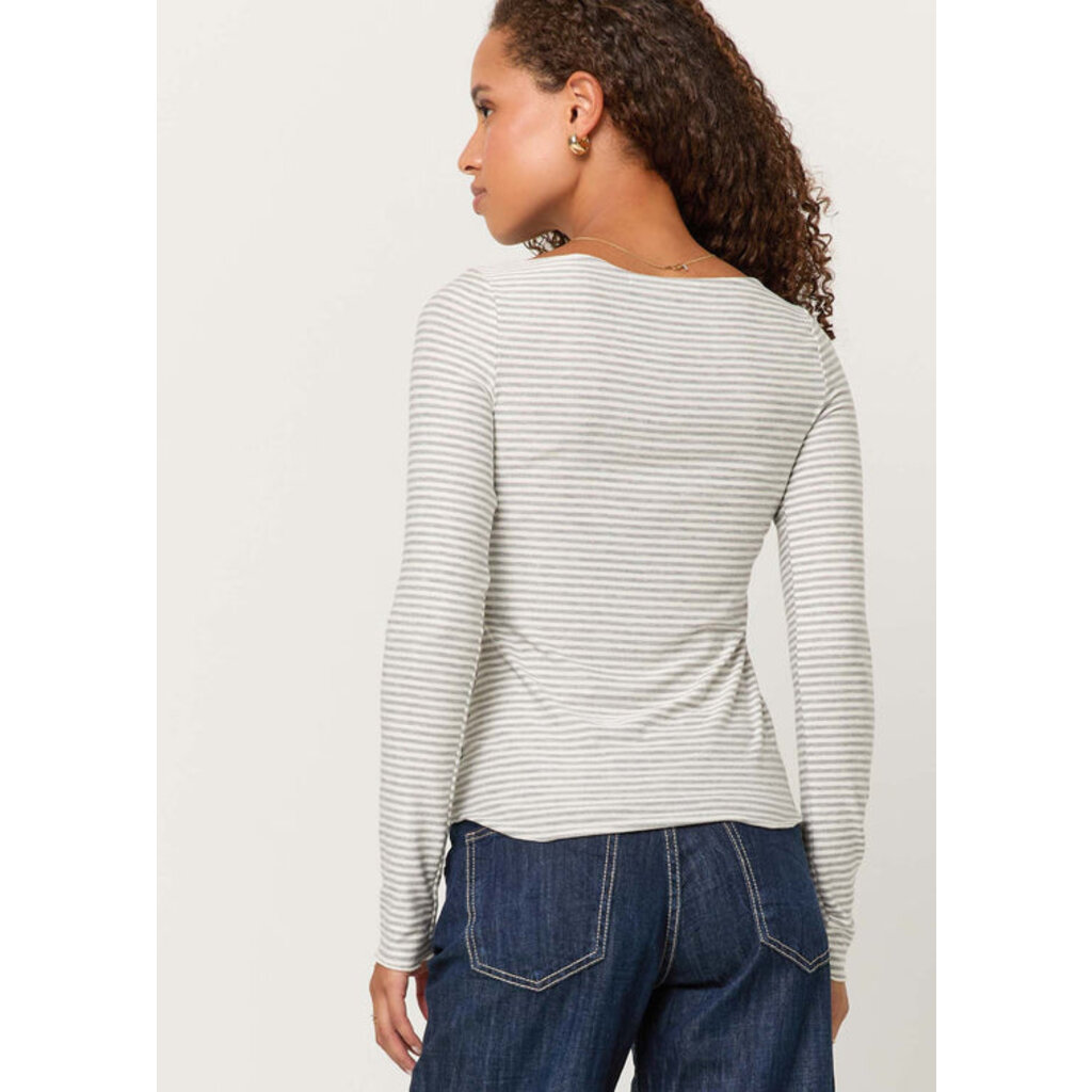 Project Social T Zinnia Striped Boatneck Longsleeve