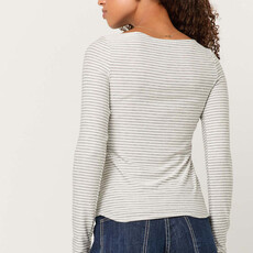 Project Social T Zinnia Striped Boatneck Longsleeve