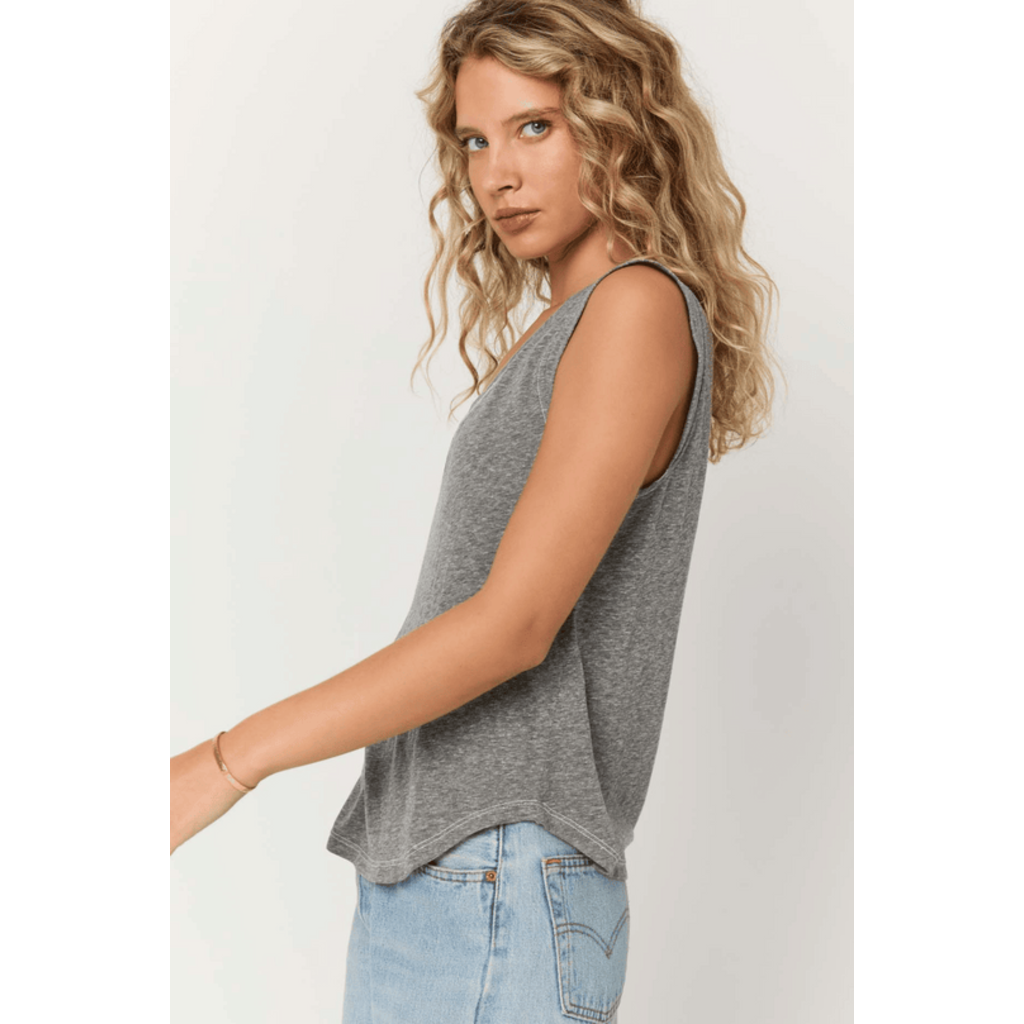 Project Social T Rue Heathered V-Neck Tank