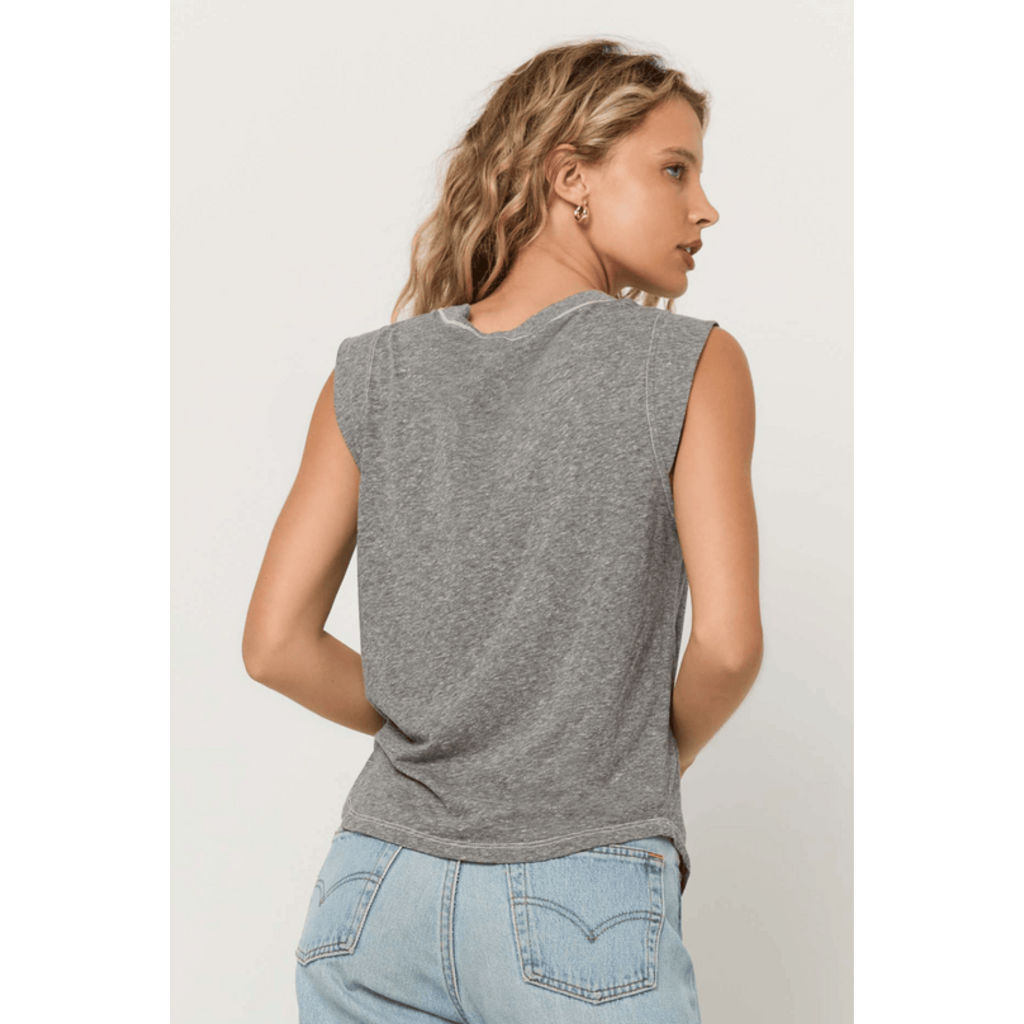 Project Social T Rue Heathered V-Neck Tank