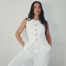 French Connection Harrie Suiting Waistcoat Top