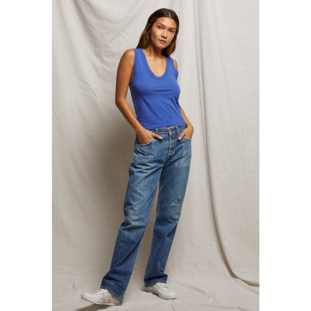 Perfect White Tee Khara Rib Scoop Tank