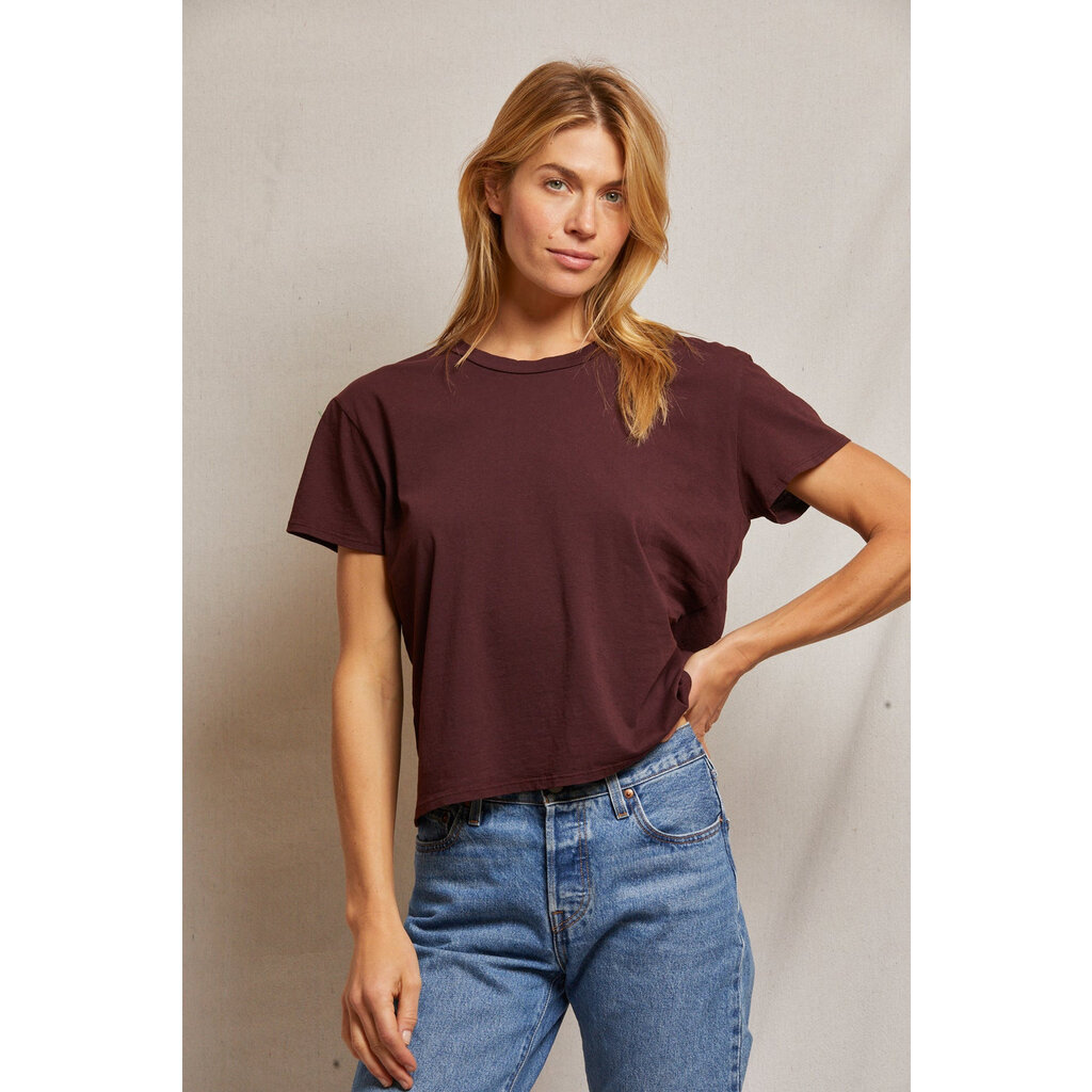 Perfect White Tee Harley Cotton Short Sleeve Boxy Crew tee
