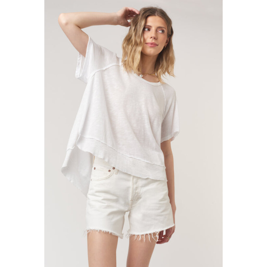 Project Social T Lina Textured Scoop Neck Tee
