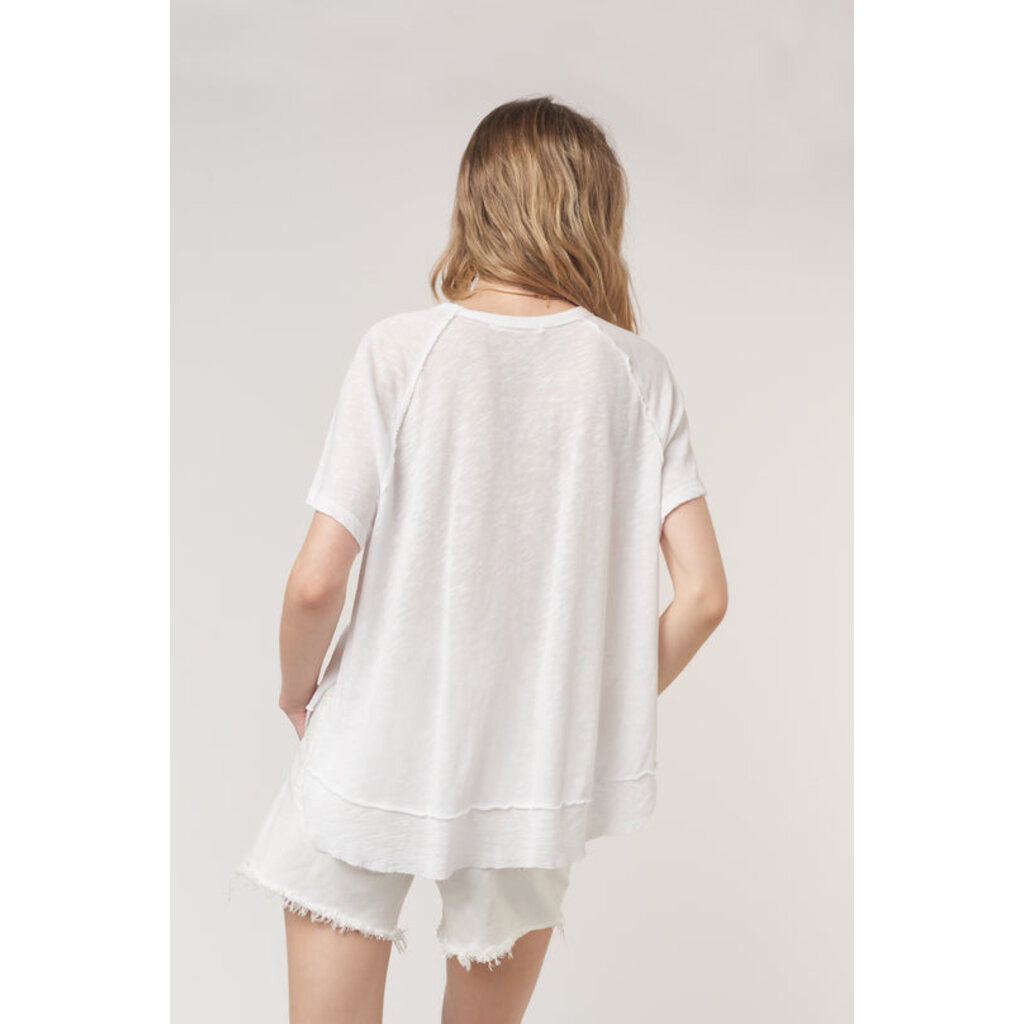Project Social T Lina Textured Scoop Neck Tee
