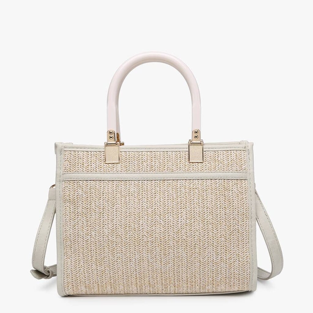 Jen & Co. Kaya Rattan Satchel