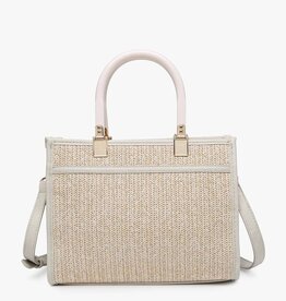 Jen & Co. Kaya Rattan Satchel