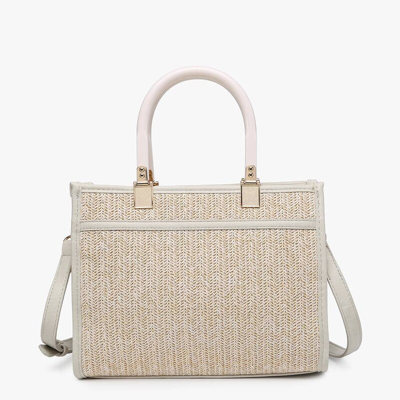 Jen & Co. Kaya Rattan Satchel