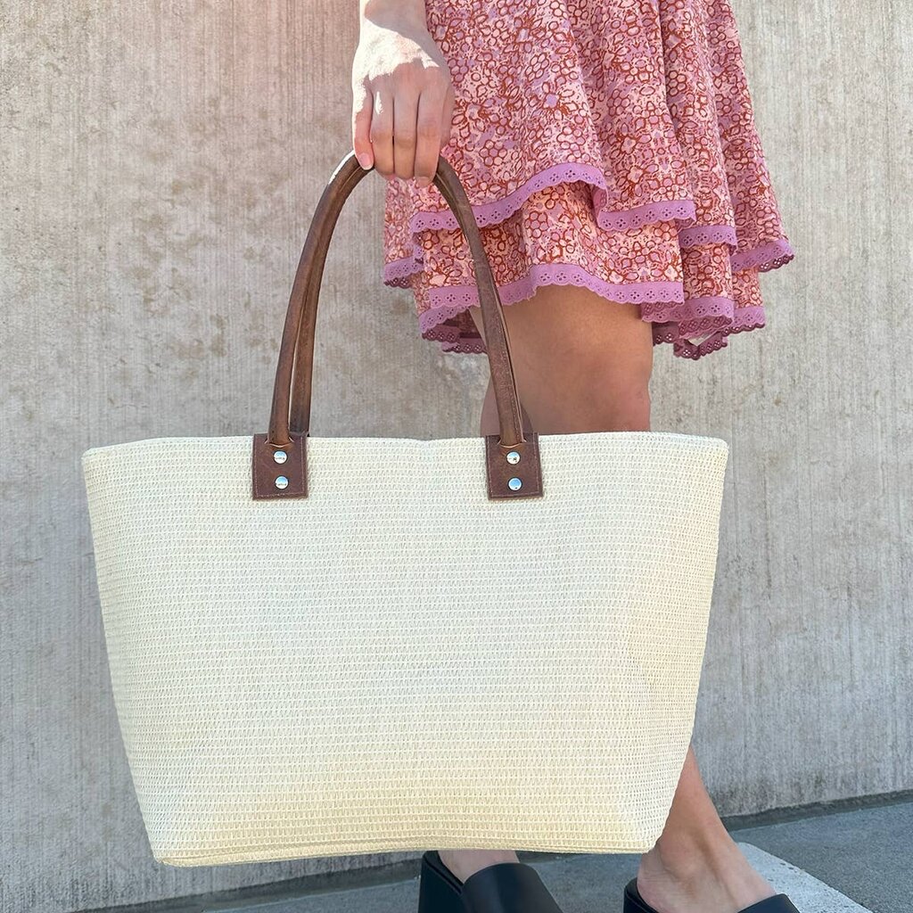 Jen & Co. Hazel Large Straw Tote