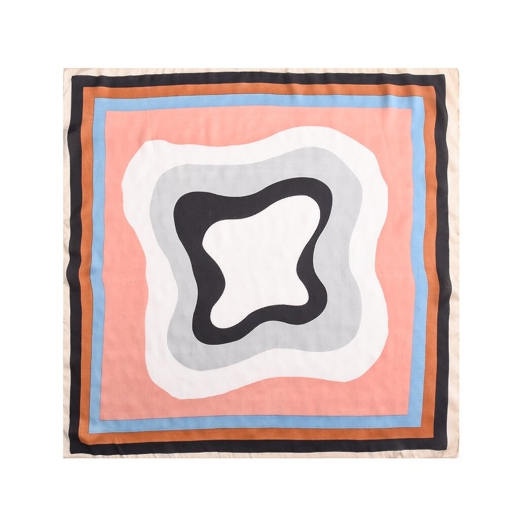StyleLA Simple Pink Pattern Scarf