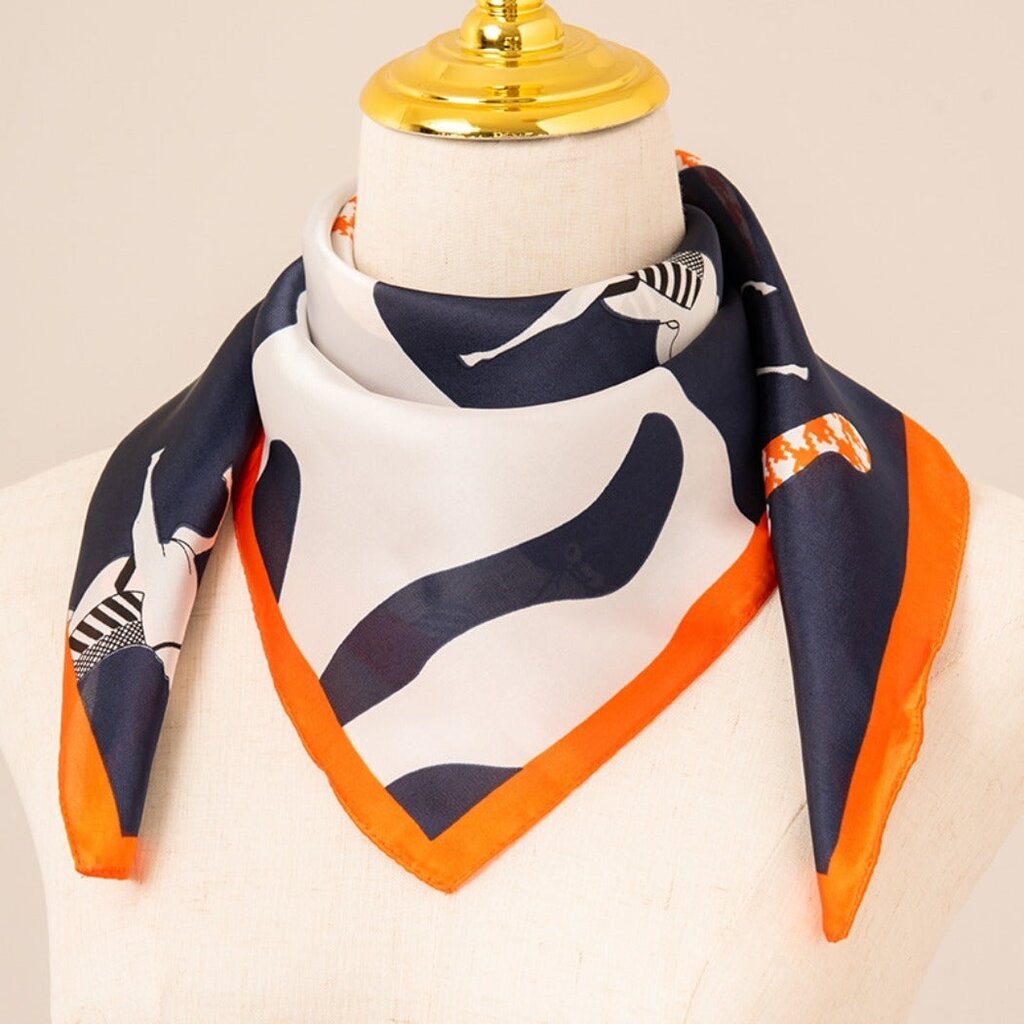 StyleLA Colorful Printed Square Scarf