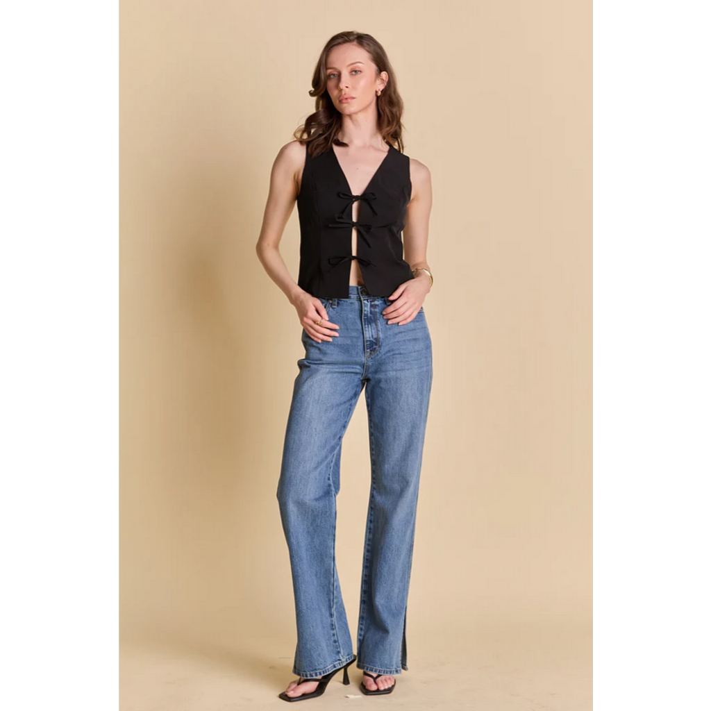 Endless Rose Front Bow Tie Top