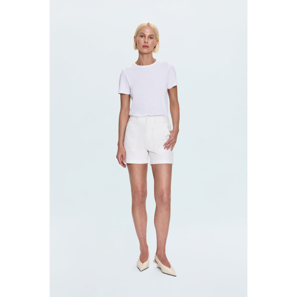 Pistola Marissa High Rise Utility Short - White