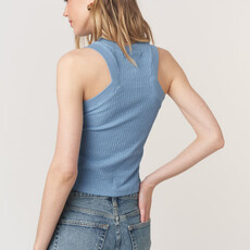 Project Social T Player Racerback Rib Tank Provence Blue