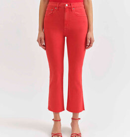 DAZE Shy Girl Raw Cut High Rise- Cherry